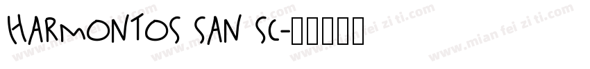 HarmontOS San SC字体转换